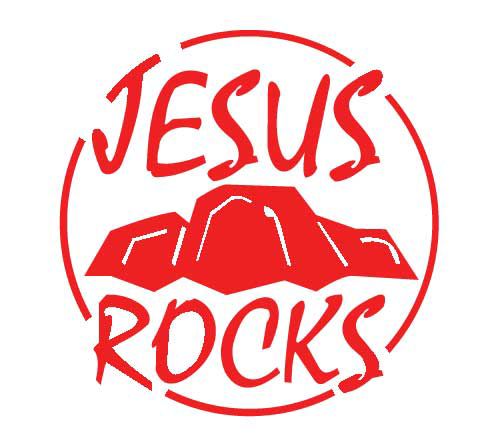 JESUS ROCKS Die Cut Decal Size 3 Inch