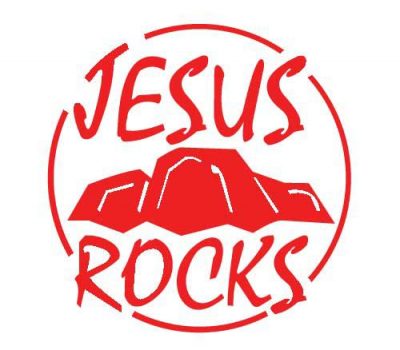 JESUS ROCKS Die-Cut Decal, Size 6 inch