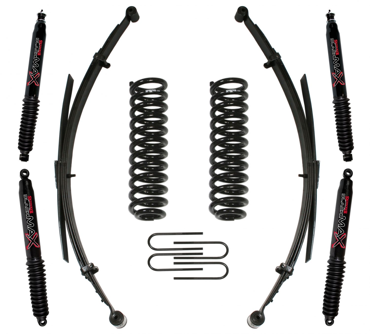 132XKSB 1.52 in. Suspension Lift System with Black MAX Shocks