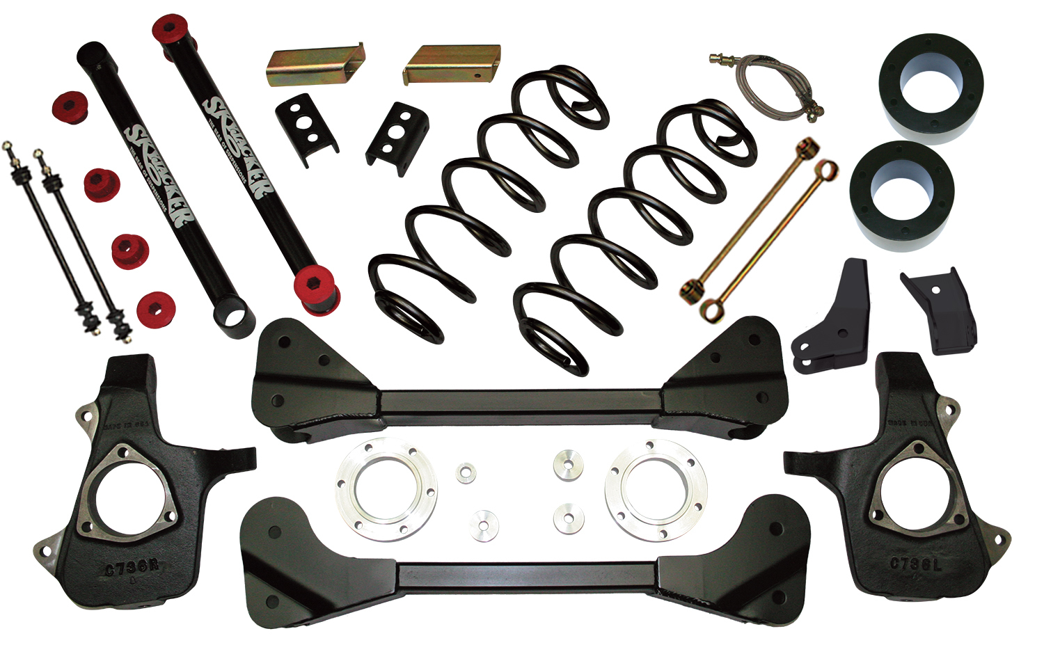 C7361ARK - 3.5 in. Front Strut Spacer Kit with Rear Coils (Autoride)