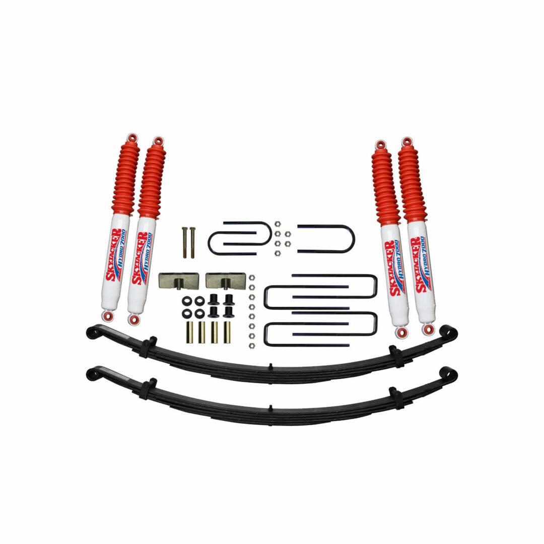 D400BK - 4 in. Suspension Lift Kit with Front Leaf Springs and
