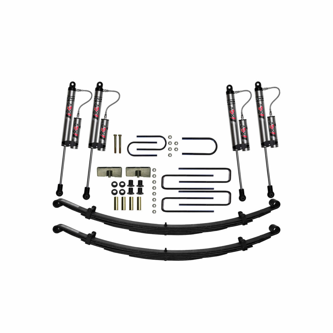 D400BK - 4 in. Suspension Lift Kit with Front Leaf Springs and