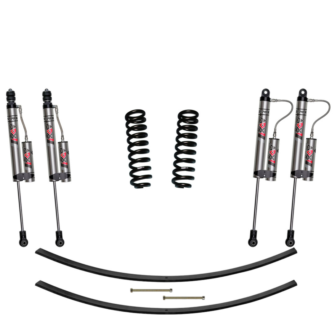 F820K - 2 in. Suspension Lift Kit with Front Coil Springs and Rear  Add-A-Leafs