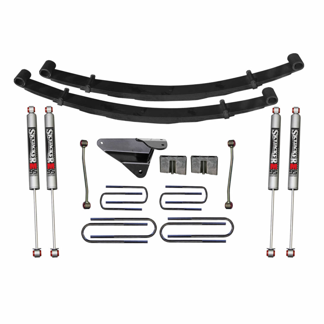 F9402MK - 4 in. Suspension Lift Kit with Front Leaf Springs and Rear ...