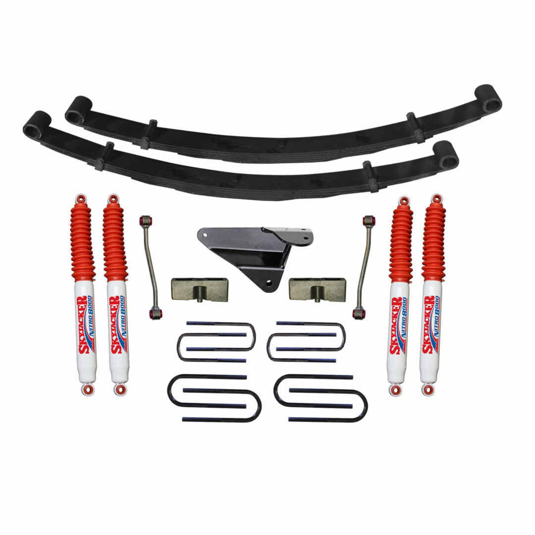 F945mk - 4 In. Suspension Lift Kit With Front Leaf Springs And Rear 