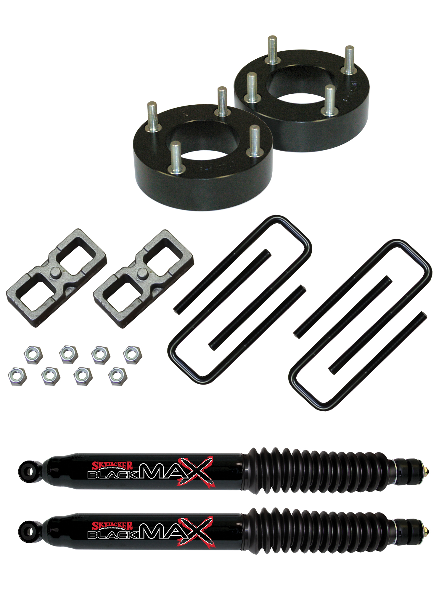 TU720MSP-B – 2 In. Suspension Lift Kit With Black MAX Shocks ...