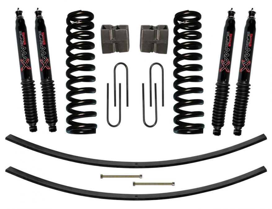 179PKB 9 in. Suspension Lift Kit with Black MAX Shocks Skyjacker Suspensions