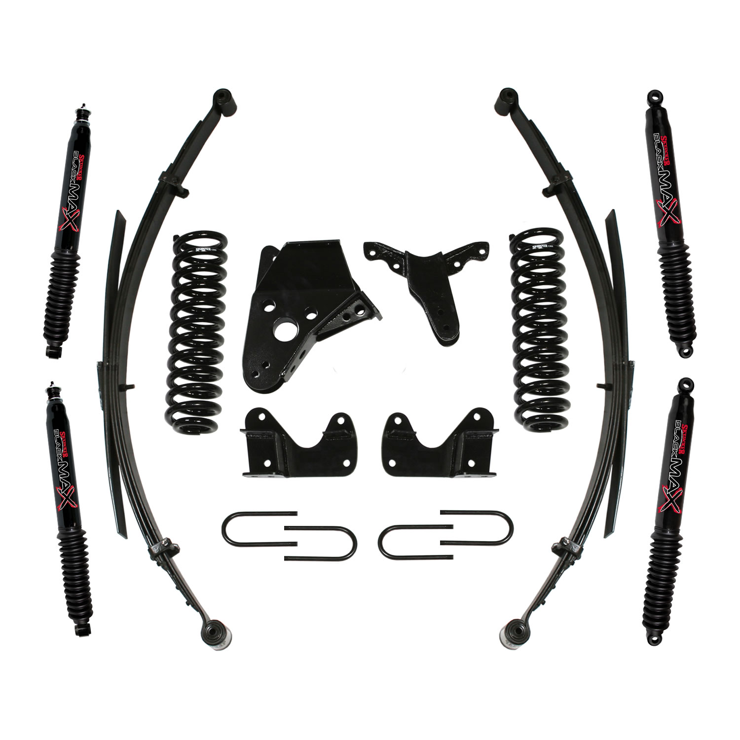 134RHKS-B – 4 In. Suspension Lift System With Black MAX Shocks ...