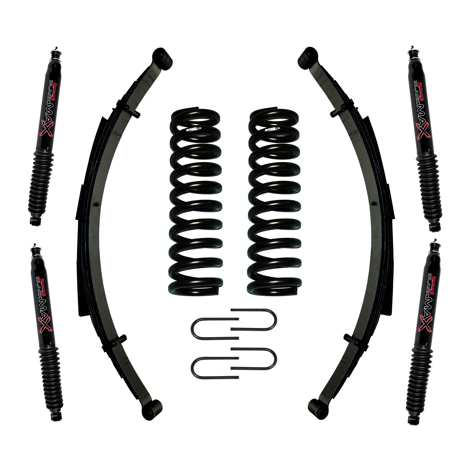 174PKS-B – 4 In. Suspension Lift System With Black MAX Shocks ...