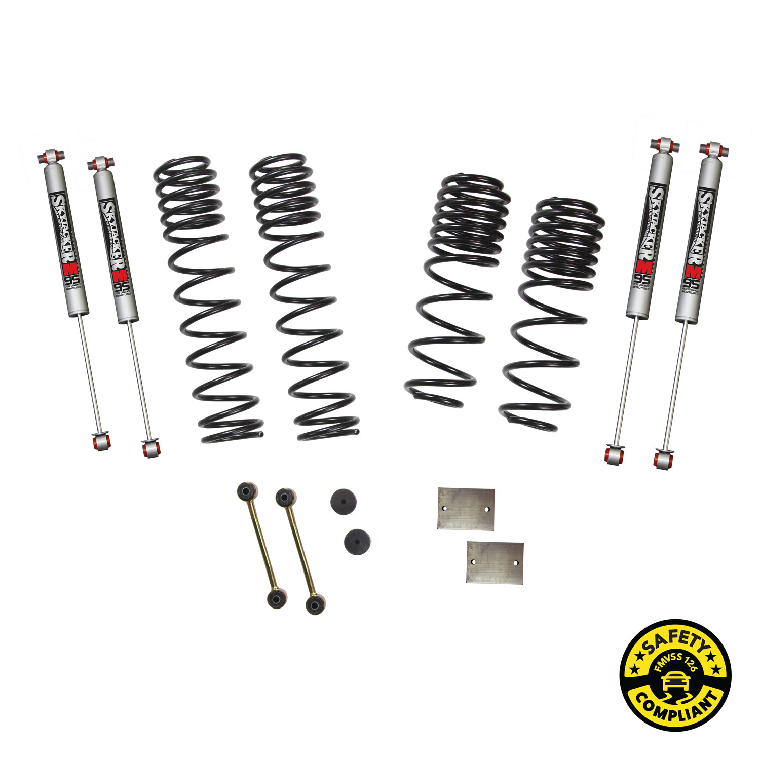 JL15BPMLT - Wrangler JL 4-Door 4WD 1-1.5 in. Dual Rate-Long Travel Lift Kit  System with M95 Shocks