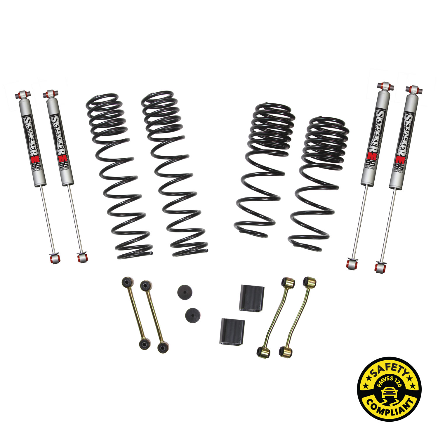 JL25BPMLT - Wrangler JL Unlimited 4WD 2-2.5 in. Dual Rate-Long Travel Lift  Kit System with M95 Shocks