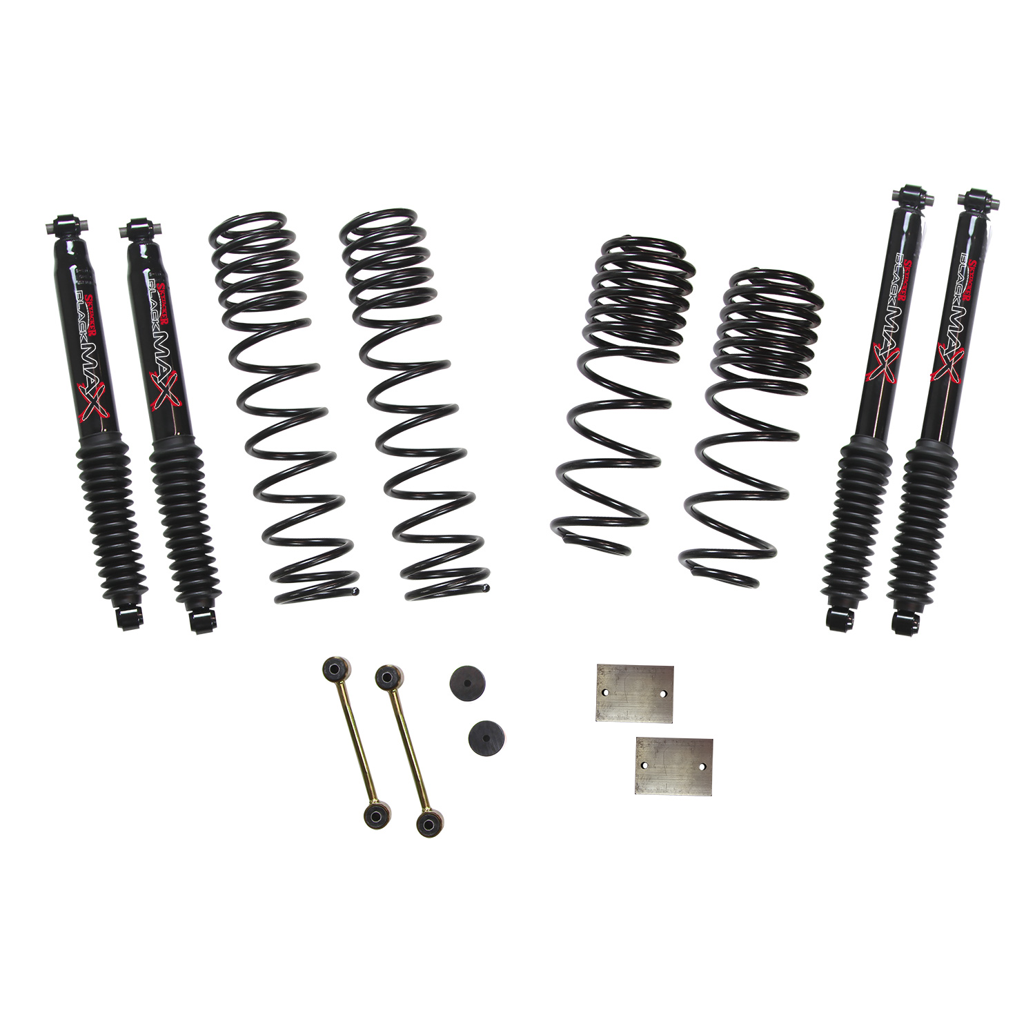 JL15RBPBLTD – Wrangler JL Diesel 4-Door Rubicon 4WD  in. Dual Rate-Long  Travel Lift Kit System with Black MAX Shocks - Skyjacker Suspensions