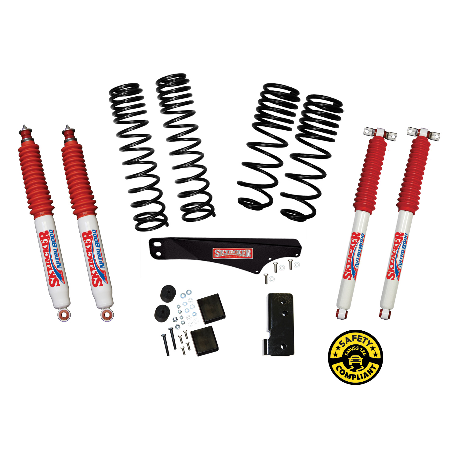 JK25BPNLT - 2-2.5 Inch Dual Rate Long Travel Suspension Lift Kit ...