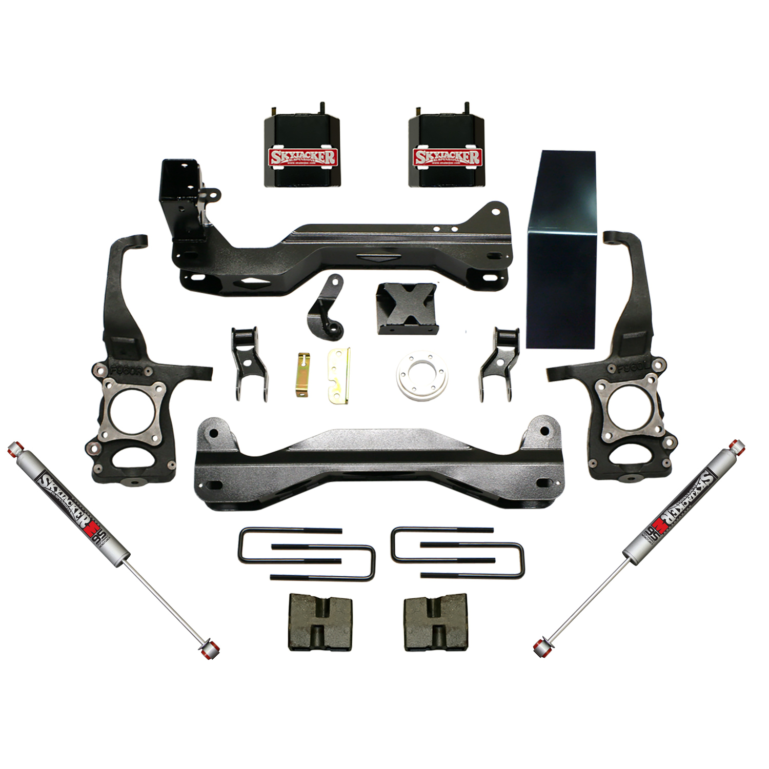 F960BKM 6 in. Front Strut Spacer Lift Kit with M95 Shocks Skyjacker