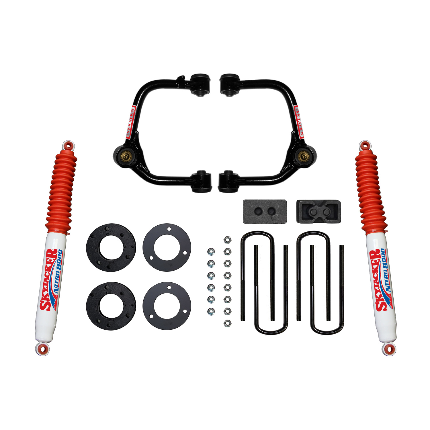 F2130PN - 3 in. Upper A-Arm Lift Kit with Strut Spacers, Rear