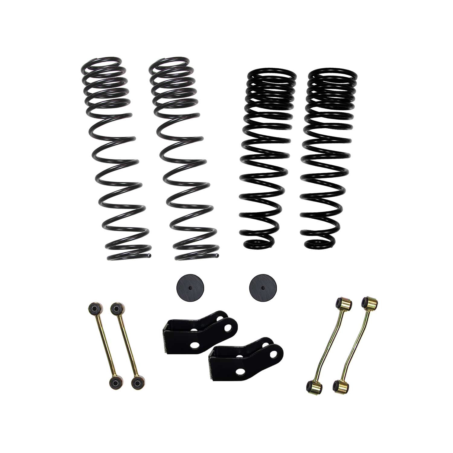 G201MPELT - Gladiator Mojave 2 in. Dual Rate Long Travel Coil Spring Lift  Kit with Shock Extensions