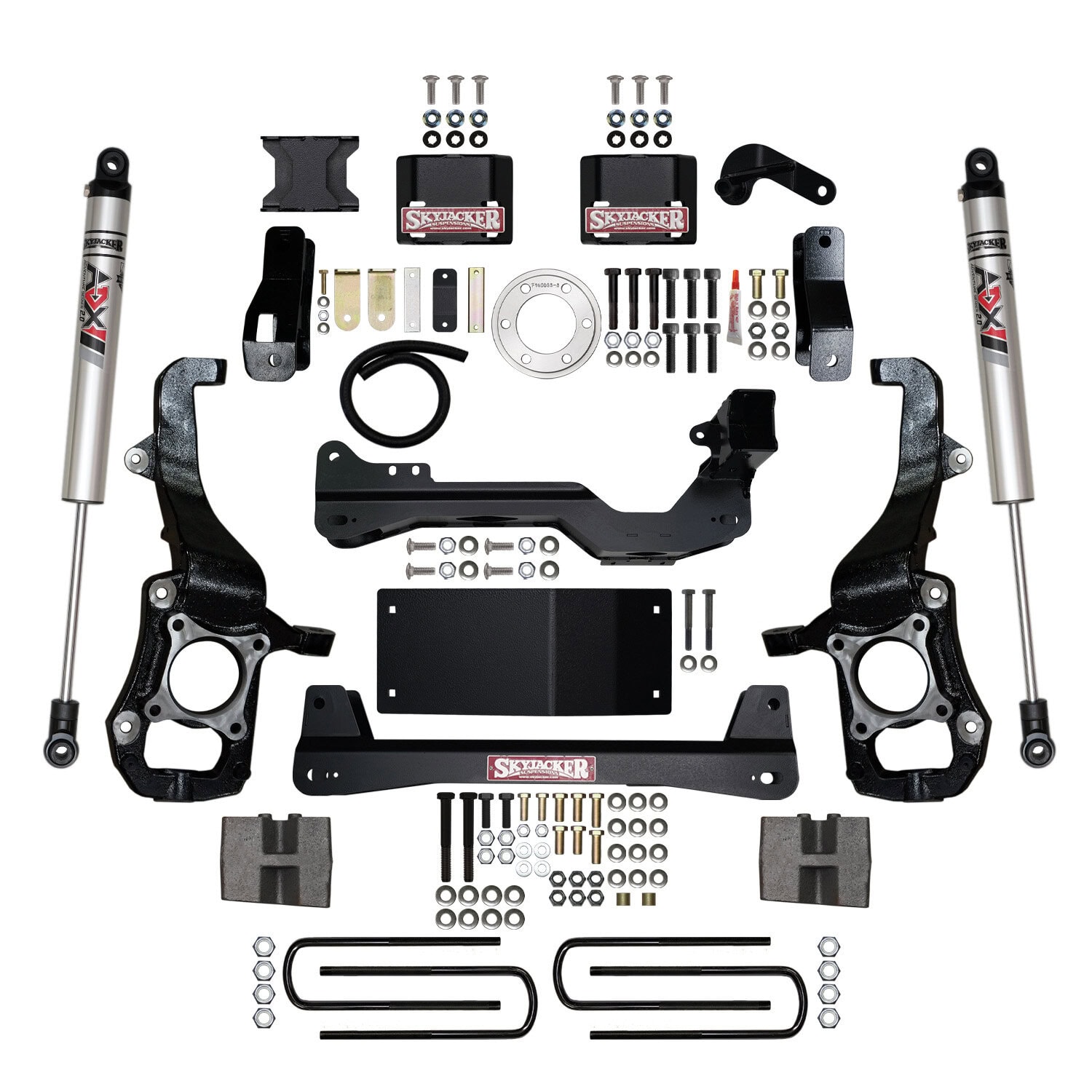 F2145BK - 4.5 in. Front Strut Spacer Suspension Lift Kit With Rear