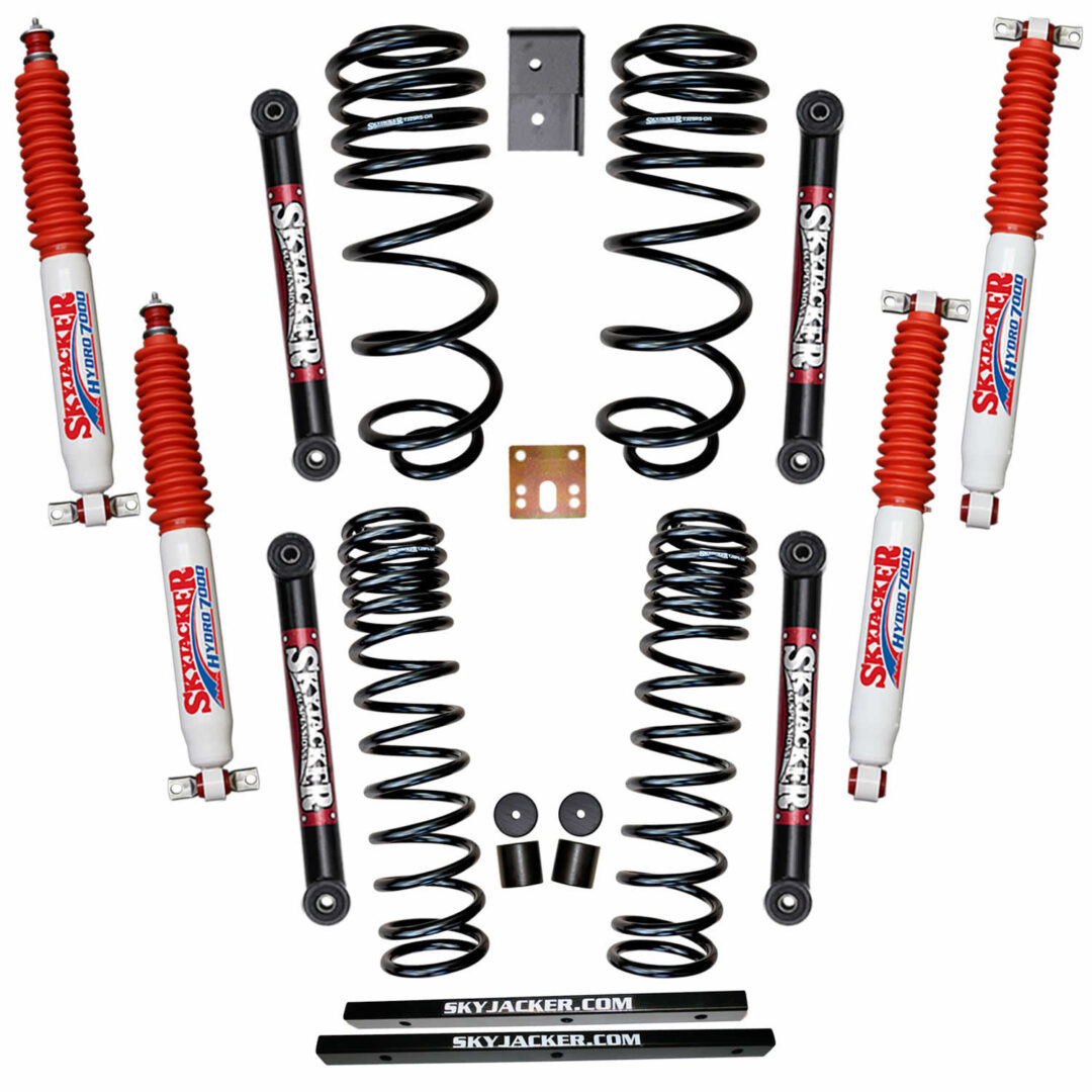 TJ251K - 2.5 in. Dual Rate Long Travel Suspension Lift Kit with Standard  Lower Links