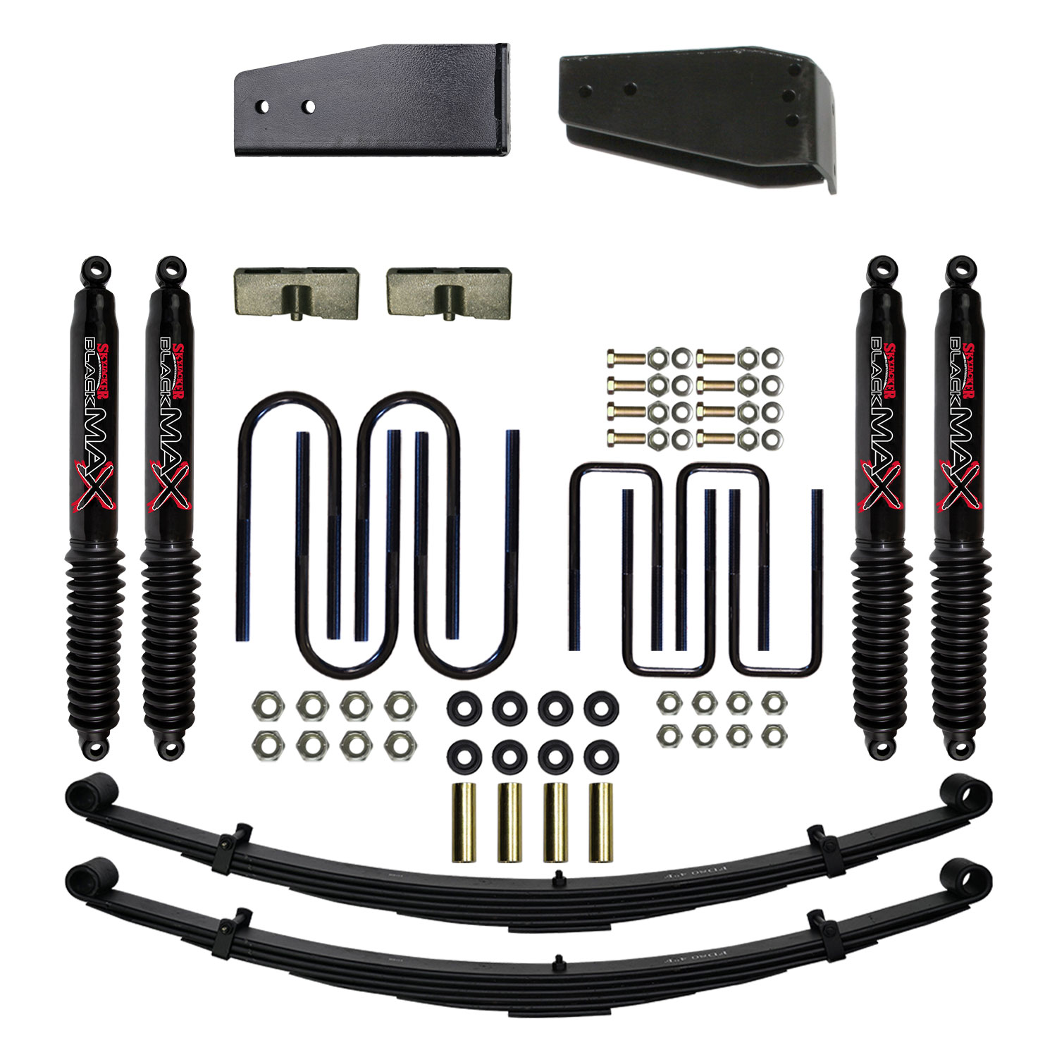 F840TK-B - 4 In. Suspension Lift Kit With Black MAX Shocks - IFS ONLY ...