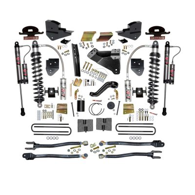 F23624K - 6 in. ADX 2.5 Coilover Suspension Lift Kit with 4-Link Conversion and Rear Blocks
